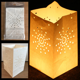 White Candle Lanterns