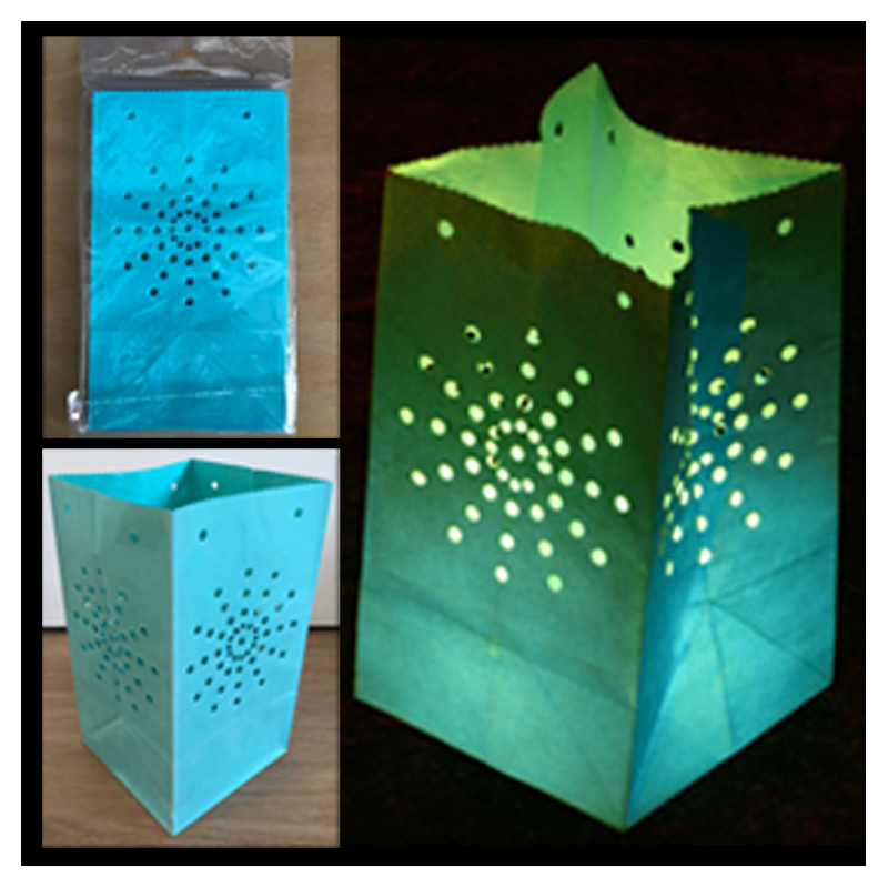 Blue Candle Lanterns